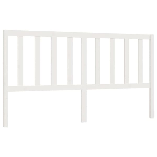vidaXL Sängynpääty valkoinen 206x4x100 cm täysi mänty -  Sängynpäädyt