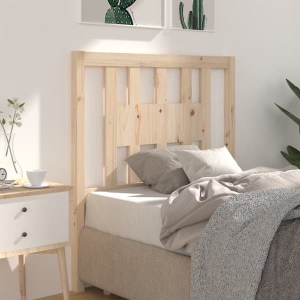 vidaXL Sängynpääty 96x4x100 cm täysi mänty - Sängynpäädyt