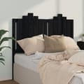 Pikkukuva 1 / 7: vidaXL Sängynpääty musta 126x4x110 cm täysi mänty -  Sängynpäädyt