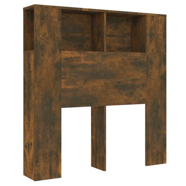 vidaXL Sängynpääty säilytystilalla savutammi 100x18,5x104,5 cm - Sängynpäädyt