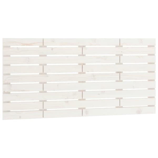 vidaXL Sängynpääty seinälle valkoinen 146x3x63 cm täysi mänty - Sängynpäädyt