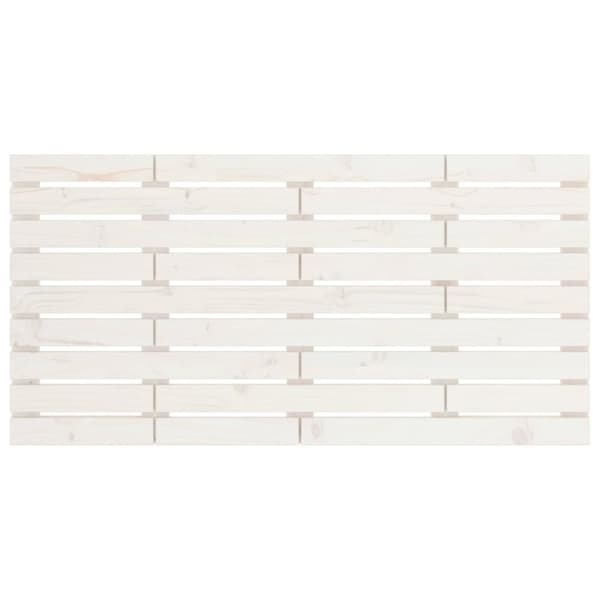 vidaXL Sängynpääty seinälle valkoinen 146x3x63 cm täysi mänty -  Sängynpäädyt