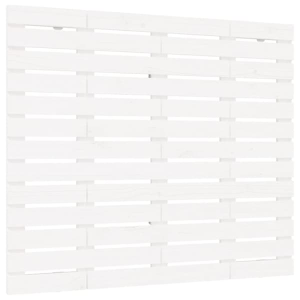 vidaXL sengegavl 146x3x91,5 cm massivt fyrretræ hvid - Hovedgærder og fodgærder