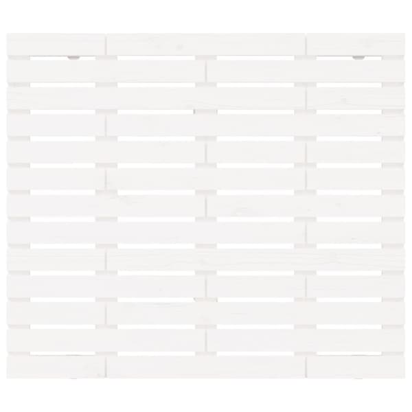 vidaXL sengegavl 146x3x91,5 cm massivt fyrretræ hvid - Hovedgærder og fodgærder