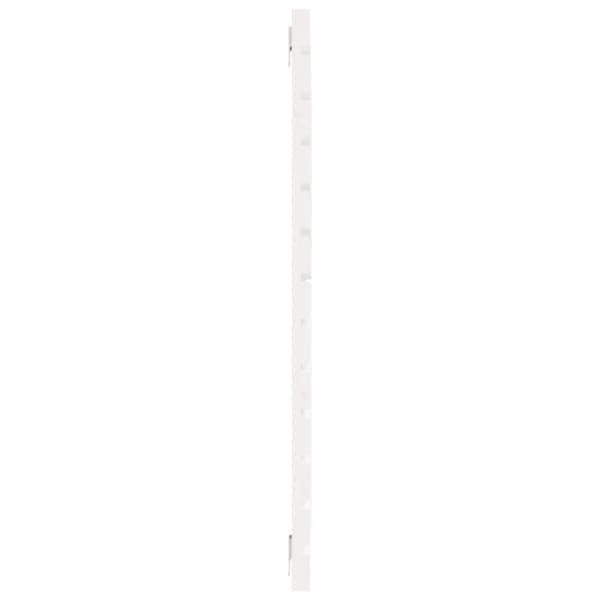 vidaXL sengegavl 146x3x91,5 cm massivt fyrretræ hvid - Hovedgærder og fodgærder