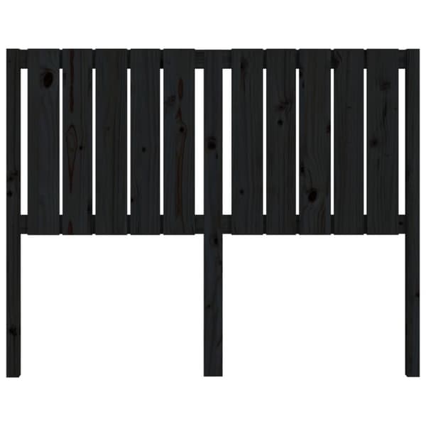 vidaXL Sängynpääty musta 125,5x4x100 cm täysi mänty -  Sängynpäädyt