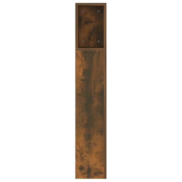 vidaXL Sängynpääty säilytystilalla savutammi 160x18,5x104,5 cm - Sängynpäädyt
