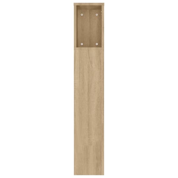 vidaXL Sängynpääty säilytystilalla Sonoma-tammi 180x18,5x104,5 cm - Sängynpäädyt