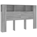 Pikkukuva 3 / 8: vidaXL Sängynpääty säilytystilalla harmaa Sonoma 160x18,5x104,5 cm -  Sängynpäädyt