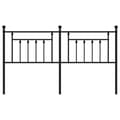 Pikkukuva 5 / 8: vidaXL Metallinen sängynpääty musta 160 cm -  Sängynpäädyt