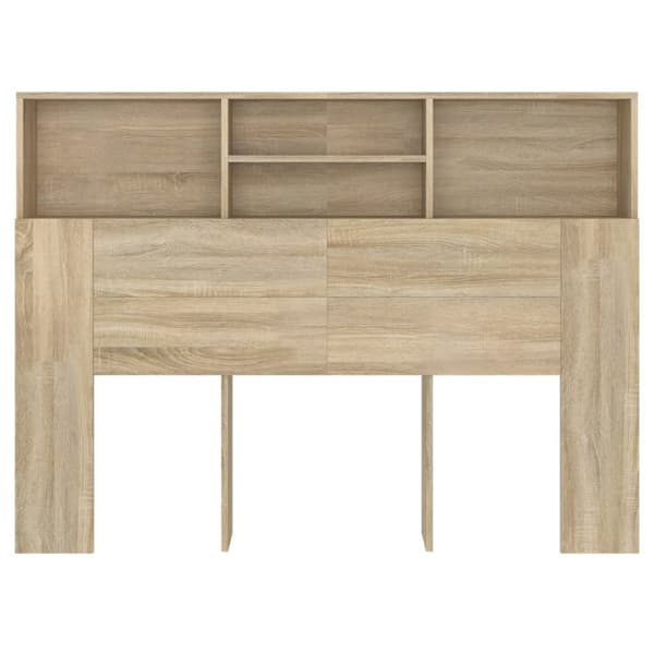 vidaXL Sängynpääty säilytystilalla Sonoma-tammi 140x19x103,5 cm -  Sängynpäädyt