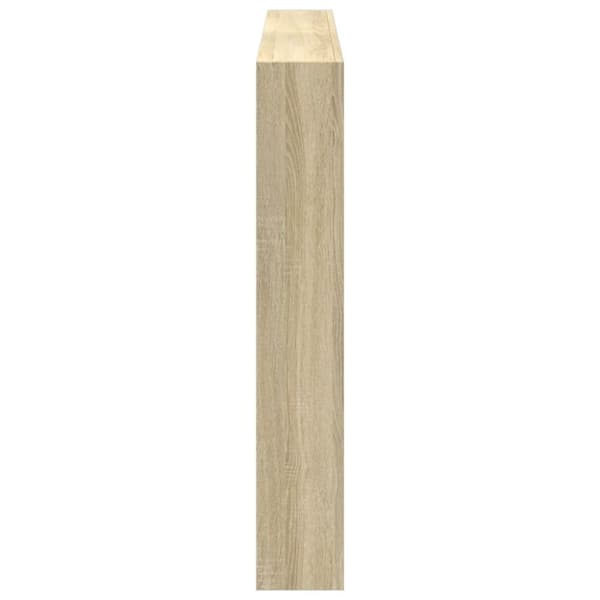 vidaXL Sängynpäätykaappi LED-valoilla Sonoma-tammi 160x17x102 cm -  Sängynpäädyt