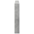 Pikkukuva 8 / 11: vidaXL Sängynpäätykaappi LED-valoilla betoninharmaa 180x17x102 cm -  Sängynpäädyt