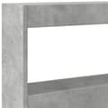 Pikkukuva 10 / 11: vidaXL Sängynpäätykaappi LED-valoilla betoninharmaa 180x17x102 cm -  Sängynpäädyt