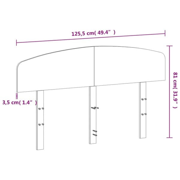 vidaXL Sängynpääty 120 cm täysi mänty - Sängynpäädyt