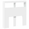 Pikkukuva 4 / 11: vidaXL Sängynpäätykaappi LED-valoilla valkoinen 100x17x102 cm -  Sängynpäädyt