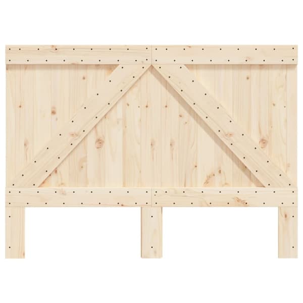 vidaXL sengegavl 140x104 cm massivt fyrretræ -  Hovedgærder og fodgærder