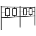 Pikkukuva 3 / 8: vidaXL Metallinen sängynpääty musta 160 cm -  Sängynpäädyt