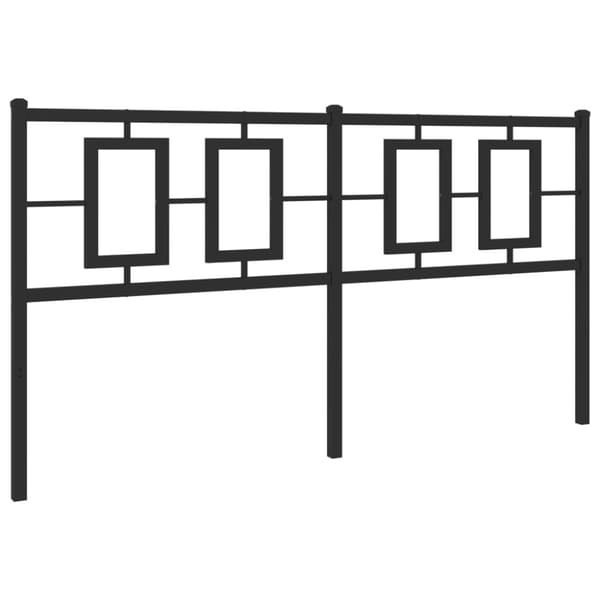 vidaXL Metallinen sängynpääty musta 160 cm -  Sängynpäädyt