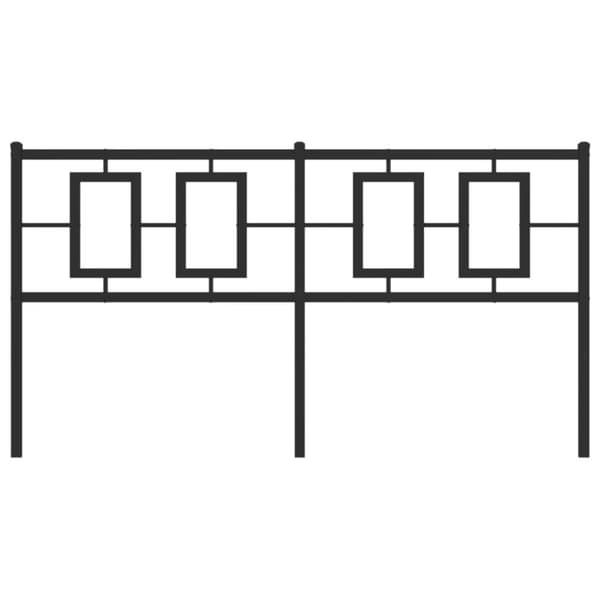 vidaXL Metallinen sängynpääty musta 160 cm -  Sängynpäädyt
