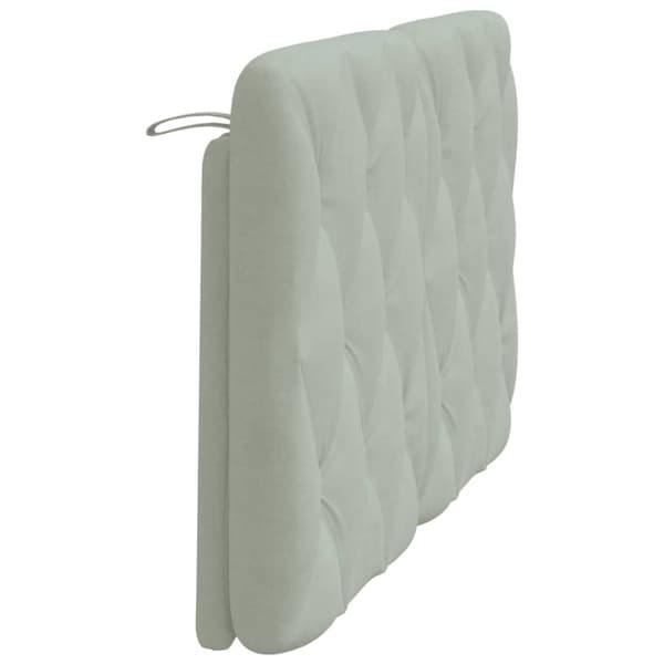 vidaXL gavlpude 140 cm velour lysegrå