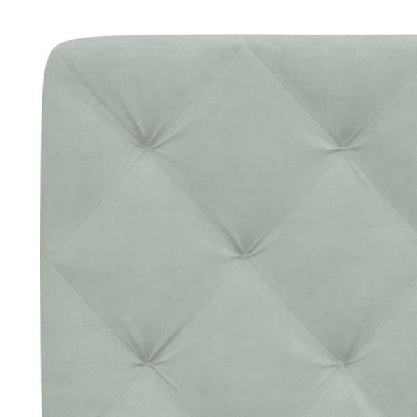 vidaXL gavlpude 140 cm velour lysegrå
