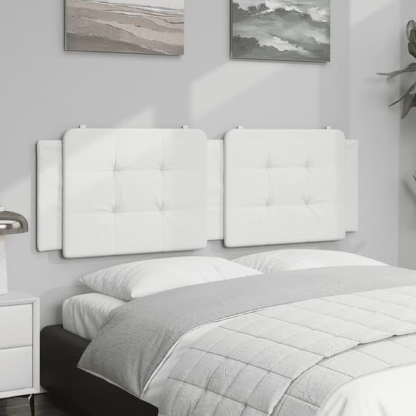 vidaXL gavlpude 160 cm kunstlæder hvid