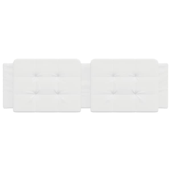 vidaXL gavlpude 160 cm kunstlæder hvid
