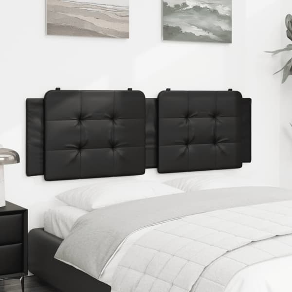 vidaXL gavlpude 160 cm kunstlæder sort
