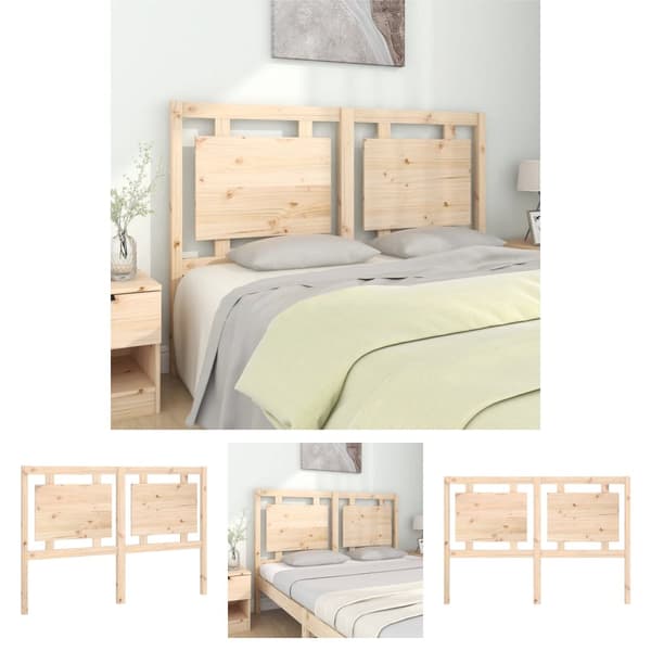The Living Store sengegærde 145,5x4x100 cm massivt fyrretræ -  Hovedgærder og fodgærder