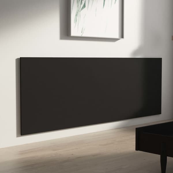 The Living Store Seinäkiinnitettävä sängynpääty musta 240x1,5x80 cm tekninen puu -  Sängynpäädyt