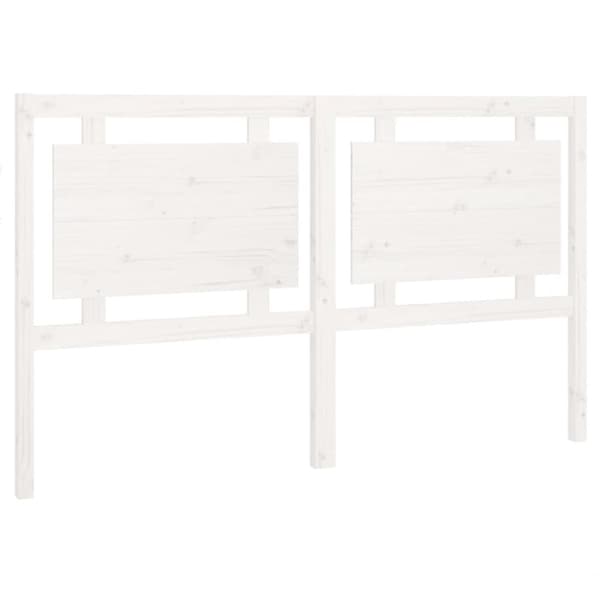 The Living Store sengegærde 165,5x4x100 cm massivt fyrretræ hvid - Hovedgærder og fodgærder