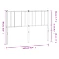 Pikkukuva 9 / 9: The Living Store Metallinen sängynpääty musta 160 cm -  Sängynpäädyt