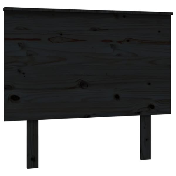 The Living Store sengegærde 94x6x82,5 cm massivt fyrretræ sort -  Hovedgærder og fodgærder