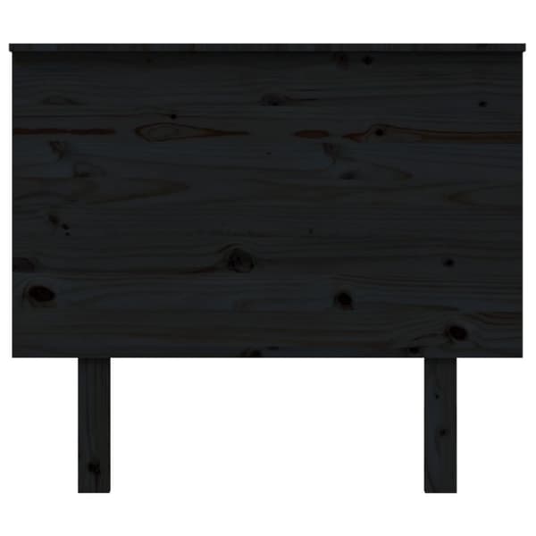 The Living Store sengegærde 94x6x82,5 cm massivt fyrretræ sort -  Hovedgærder og fodgærder