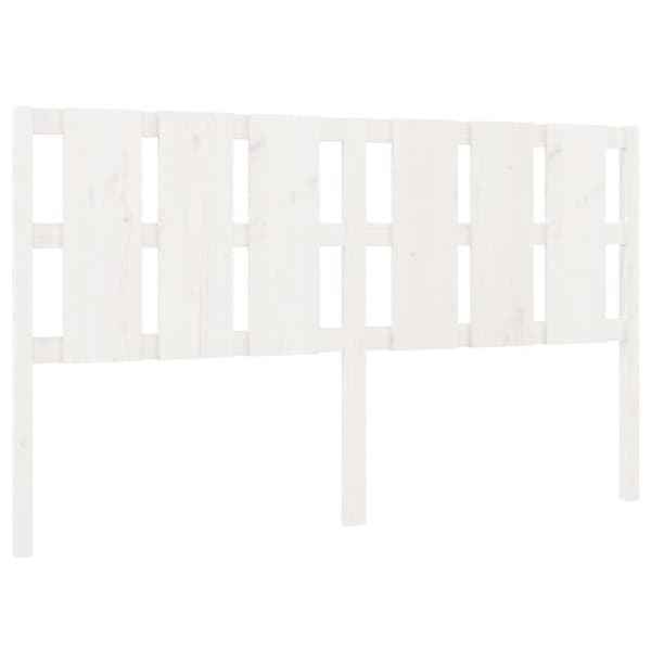 The Living Store sengegærde 165,5x4x100 cm massivt fyrretræ hvid - Hovedgærder og fodgærder