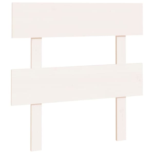 The Living Store sengegærde 93,5x3x81 cm massivt fyrretræ hvid -  Hovedgærder og fodgærder