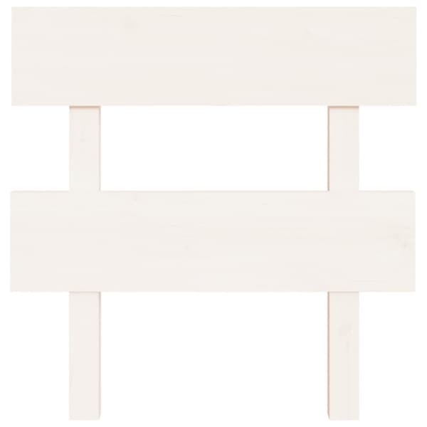 The Living Store sengegærde 93,5x3x81 cm massivt fyrretræ hvid -  Hovedgærder og fodgærder
