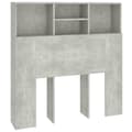 Pikkukuva 3 / 8: The Living Store Sängynpääty säilytystilalla betoninharmaa 100x19x103,5 cm -  Sängynpäädyt