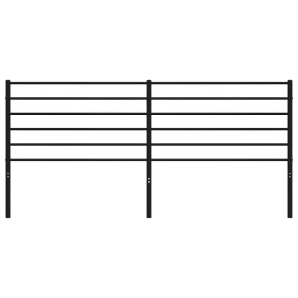 The Living Store sengegavl 180 cm metal sort -  Hovedgærder og fodgærder