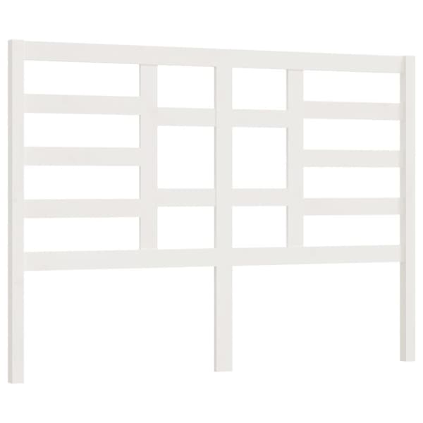 The Living Store sengegærde 166x4x104 cm massivt fyrretræ hvid -  Hovedgærder og fodgærder