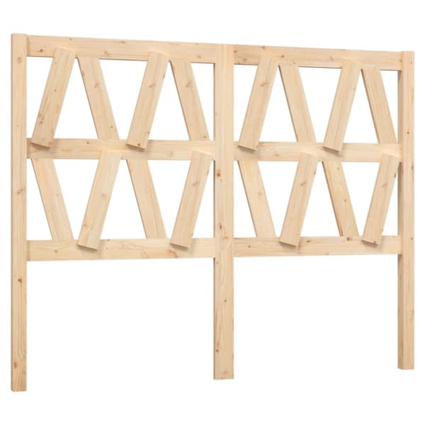 The Living Store sengegærde 126x4x100 cm massivt fyrretræ - Hovedgærder og fodgærder