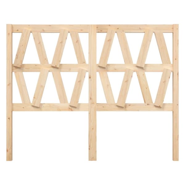 The Living Store sengegærde 126x4x100 cm massivt fyrretræ - Hovedgærder og fodgærder