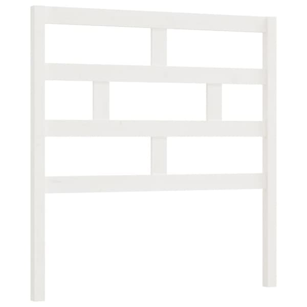 The Living Store sengegærde 96x4x100 cm massivt fyrretræ hvid - Hovedgærder og fodgærder