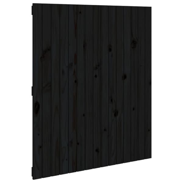 The Living Store sengegavl 95,5x3x110 cm massivt fyrretræ grå -  Hovedgærder og fodgærder