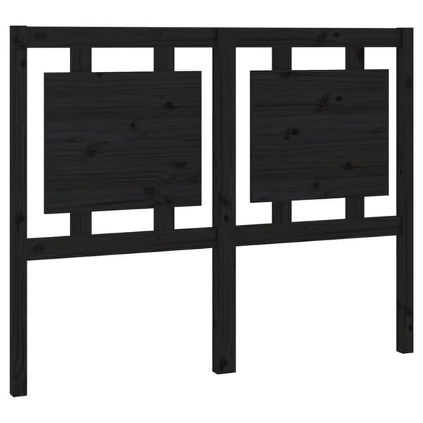 The Living Store Sänggavel svart 206x4x100 cm massiv furu -  Sänggavlar