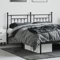 Pikkukuva 4 / 8: The Living Store Metallinen sängynpääty musta 180 cm -  Sängynpäädyt