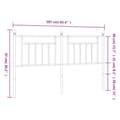 Pikkukuva 8 / 8: The Living Store Metallinen sängynpääty musta 180 cm -  Sängynpäädyt