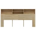 Pikkukuva 4 / 8: The Living Store Sängynpääty säilytystilalla Sonoma-tammi 200x19x103,5 cm -  Sängynpäädyt