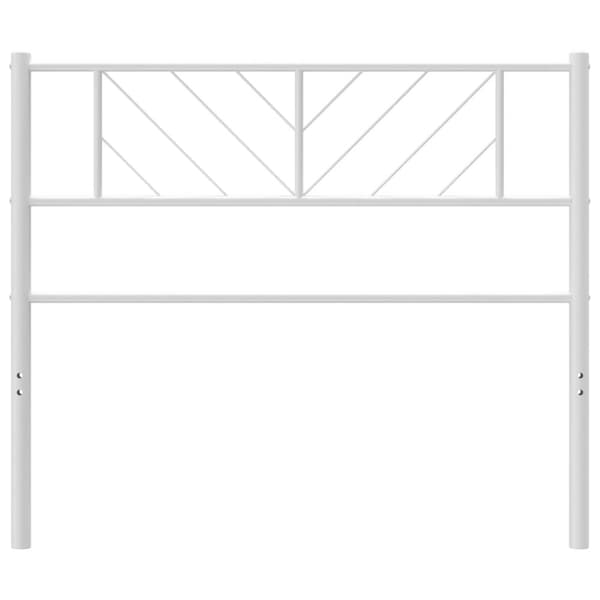 The Living Store Huvudgavel metall vit 90 cm -  Sänggavlar